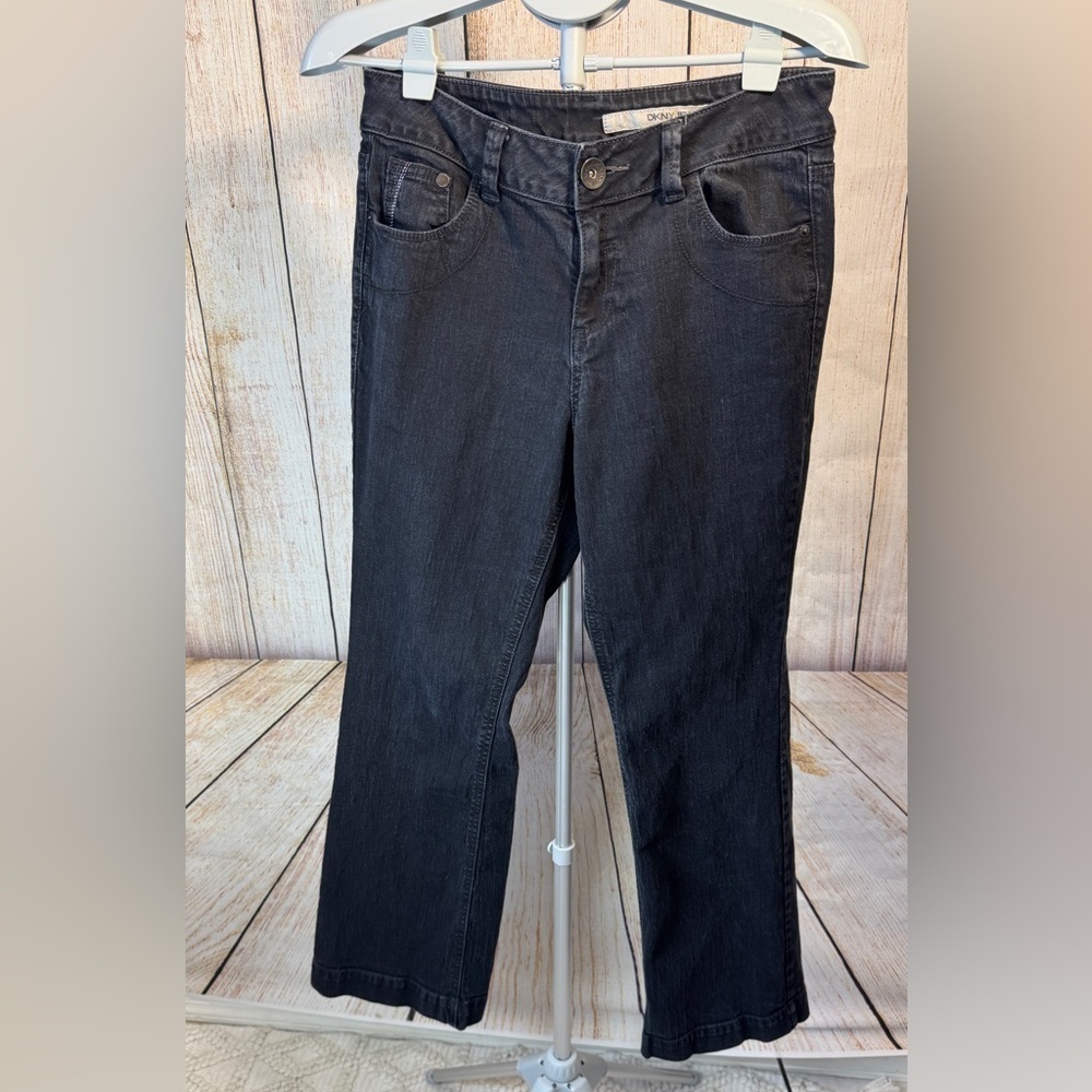 VINTAGE DKNY black Jeans, Women’s Sz 10, Trouser Style Pants, 90s, 30” Inseam​​